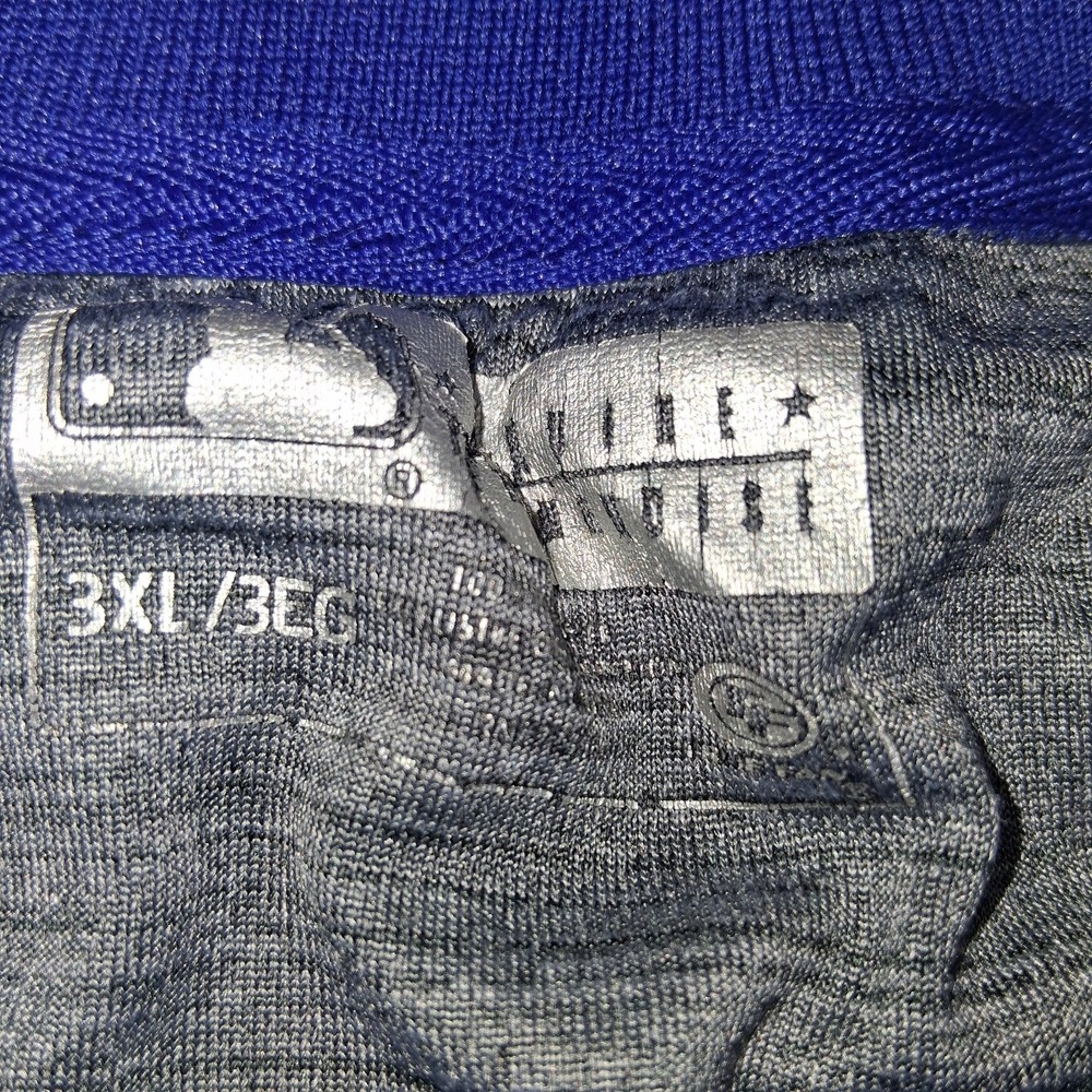 True Fan Chicago Cubs T-Shirt Men's 3XL Gray Blue Trim MLB Space Dye Cotton